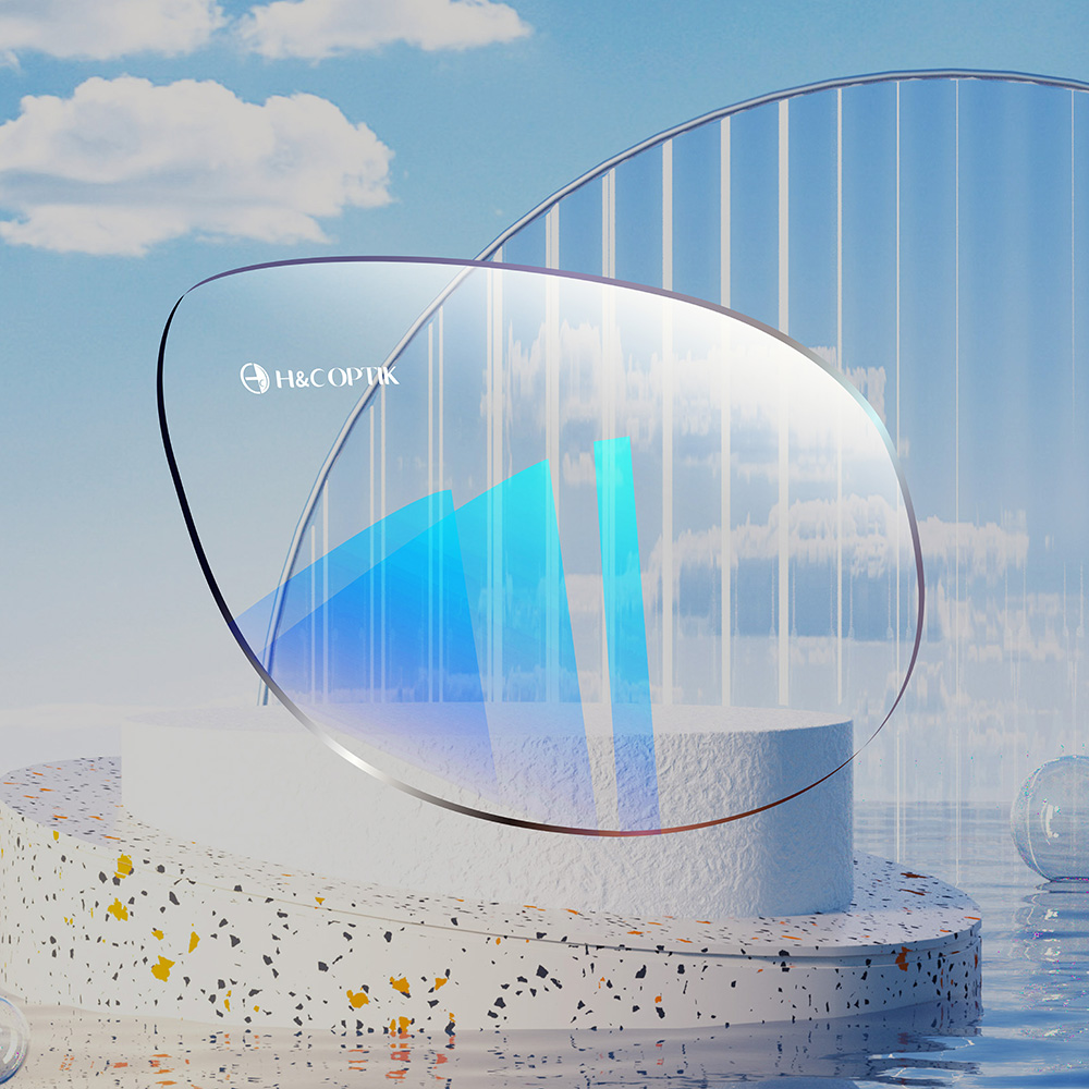 Low Reflection Light Blue / Light Green Coating Lenses